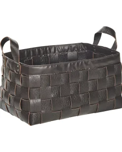 Set di 2 cestini SIPPAR Pelle sintetica Marrone scuro
