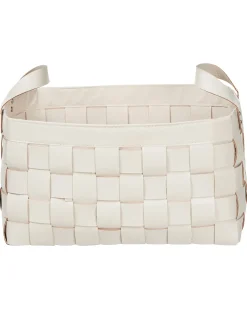 Set di 2 cestini SIPPAR Pelle sintetica Beige