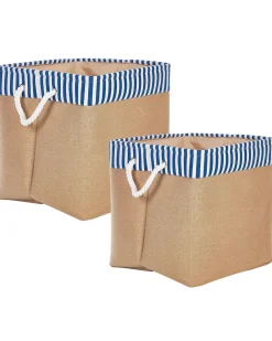 Set di 2 cestini TUGUL Cotone Beige