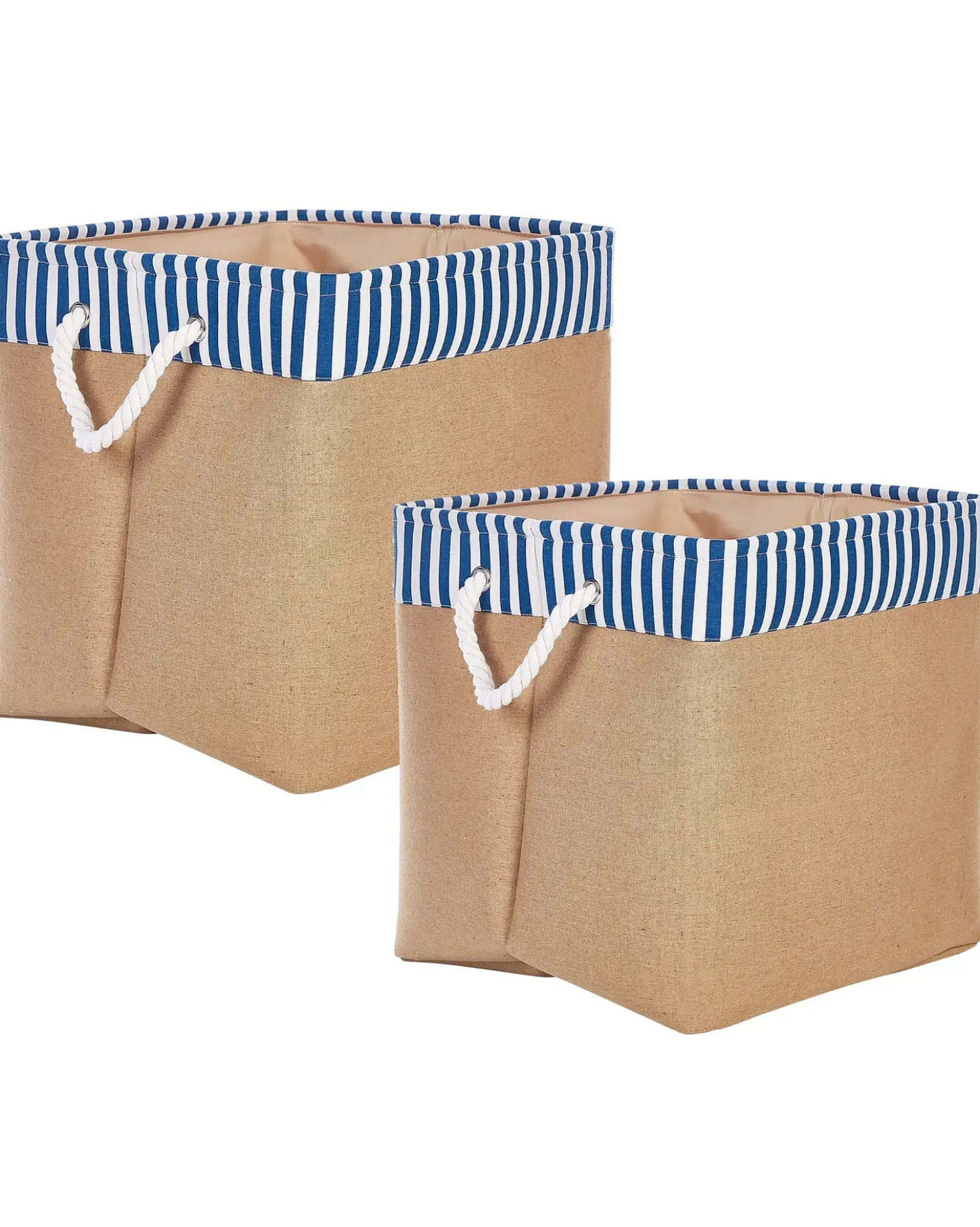Set di 2 cestini TUGUL Cotone Beige