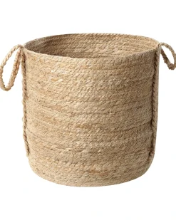 Set di 3 cestini WADH Iuta Naturale