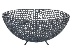 Set di 2 ciotole decorative KRUKUT Metallo Nero