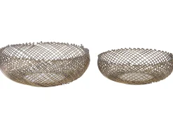 Set di 2 ciotole decorative BALIUNG Metallo Oro