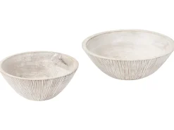 Set di 2 ciotole decorative SIWA Legno di mango Marrone chiaro
