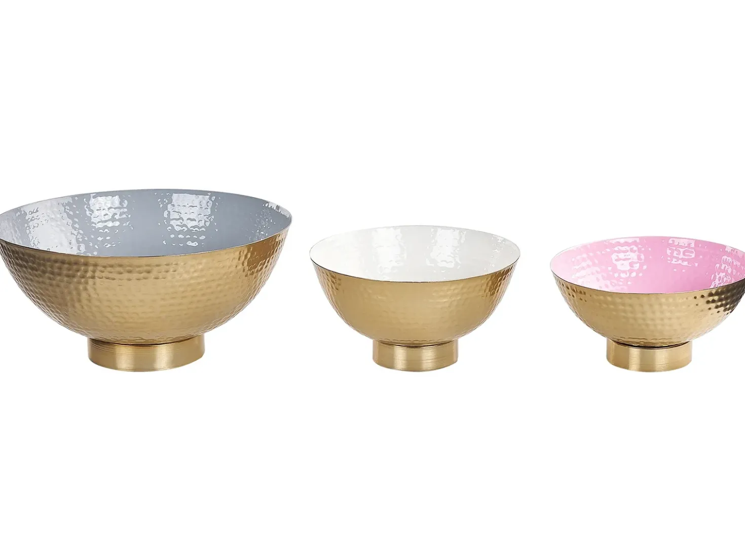 Set di 3 ciotole decorative BARU Metallo Oro