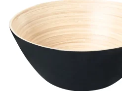 Set di 3 ciotole decorative BONHEUR Bambù Nero