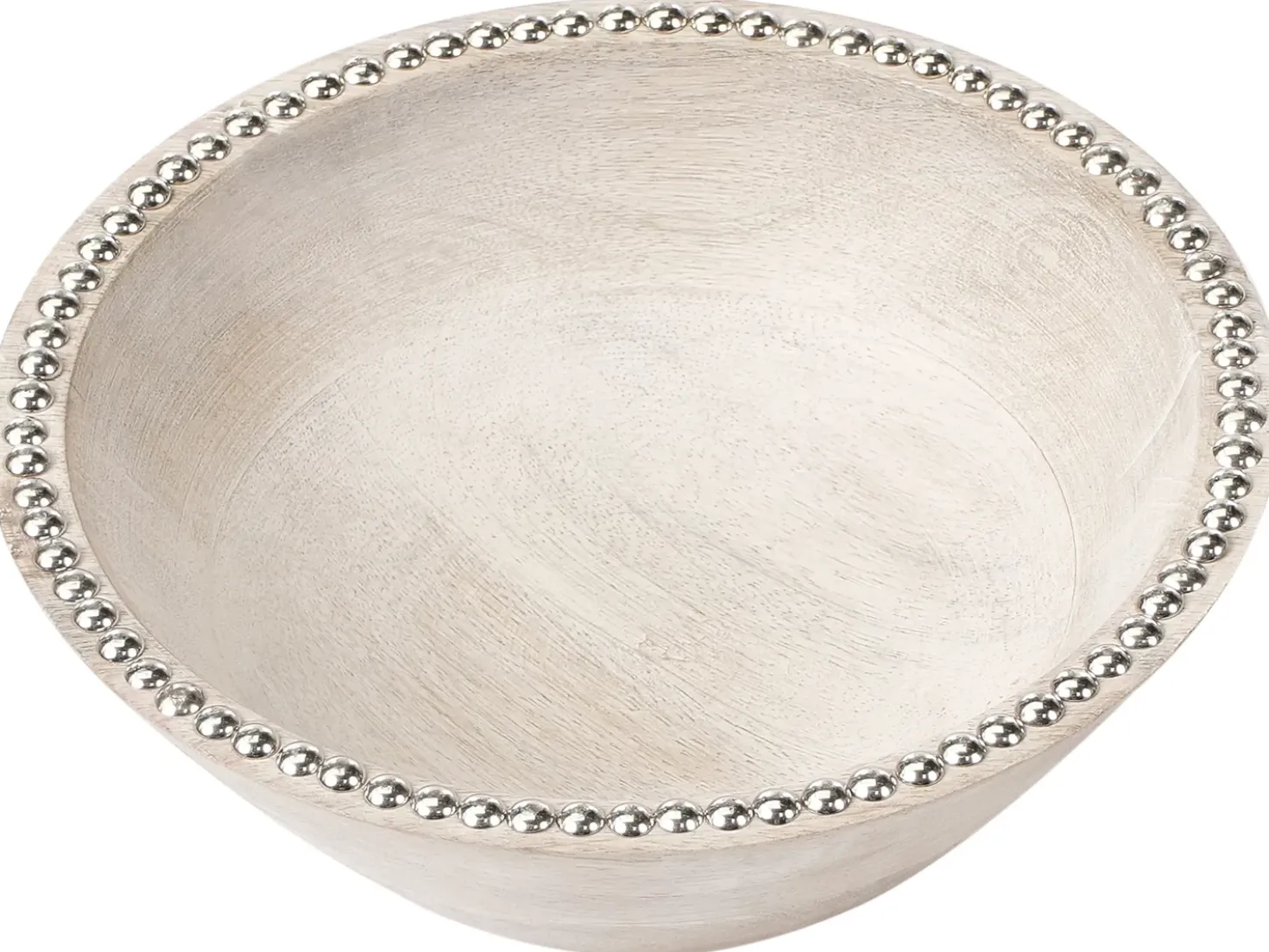 Set di 2 ciotole decorative LUXOR Legno di mango Marrone chiaro