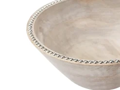 Set di 2 ciotole decorative LUXOR Legno di mango Marrone chiaro