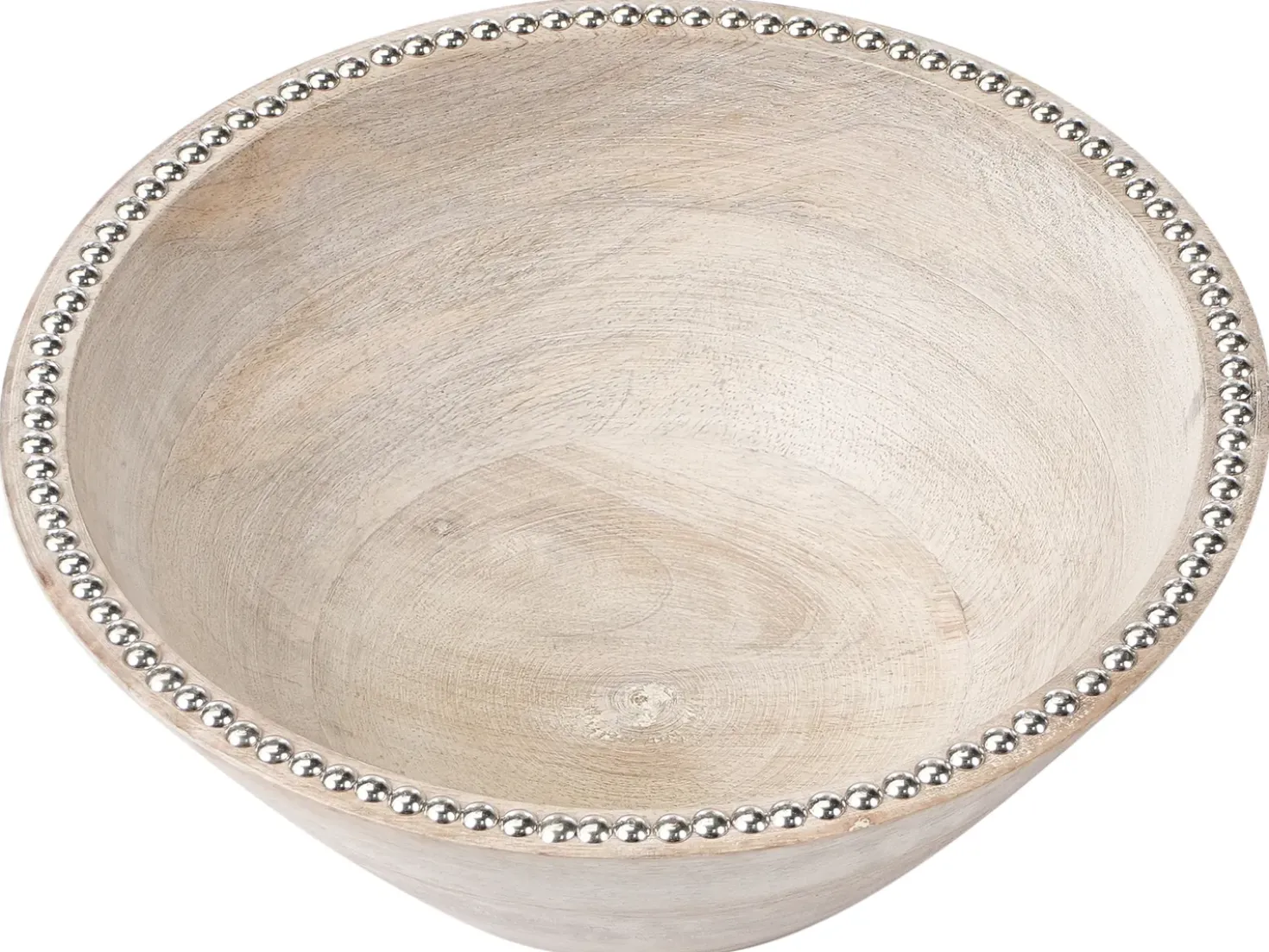 Set di 2 ciotole decorative LUXOR Legno di mango Marrone chiaro