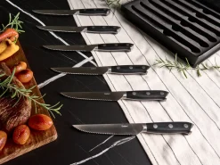Set di 6 coltelli da bistecca TOYAMA Nero