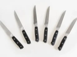 Set di 6 coltelli da bistecca TOYAMA Nero