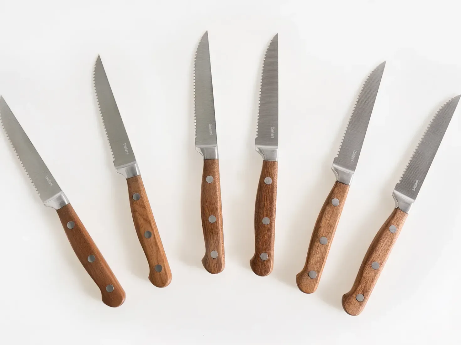 Set di 6 coltelli da bistecca NAGANO Marrone
