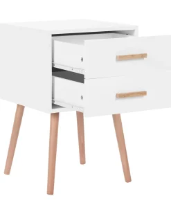 Set di 2 comodini ALABAMA Bianco