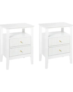 Set di 2 comodini ASSISI Bianco