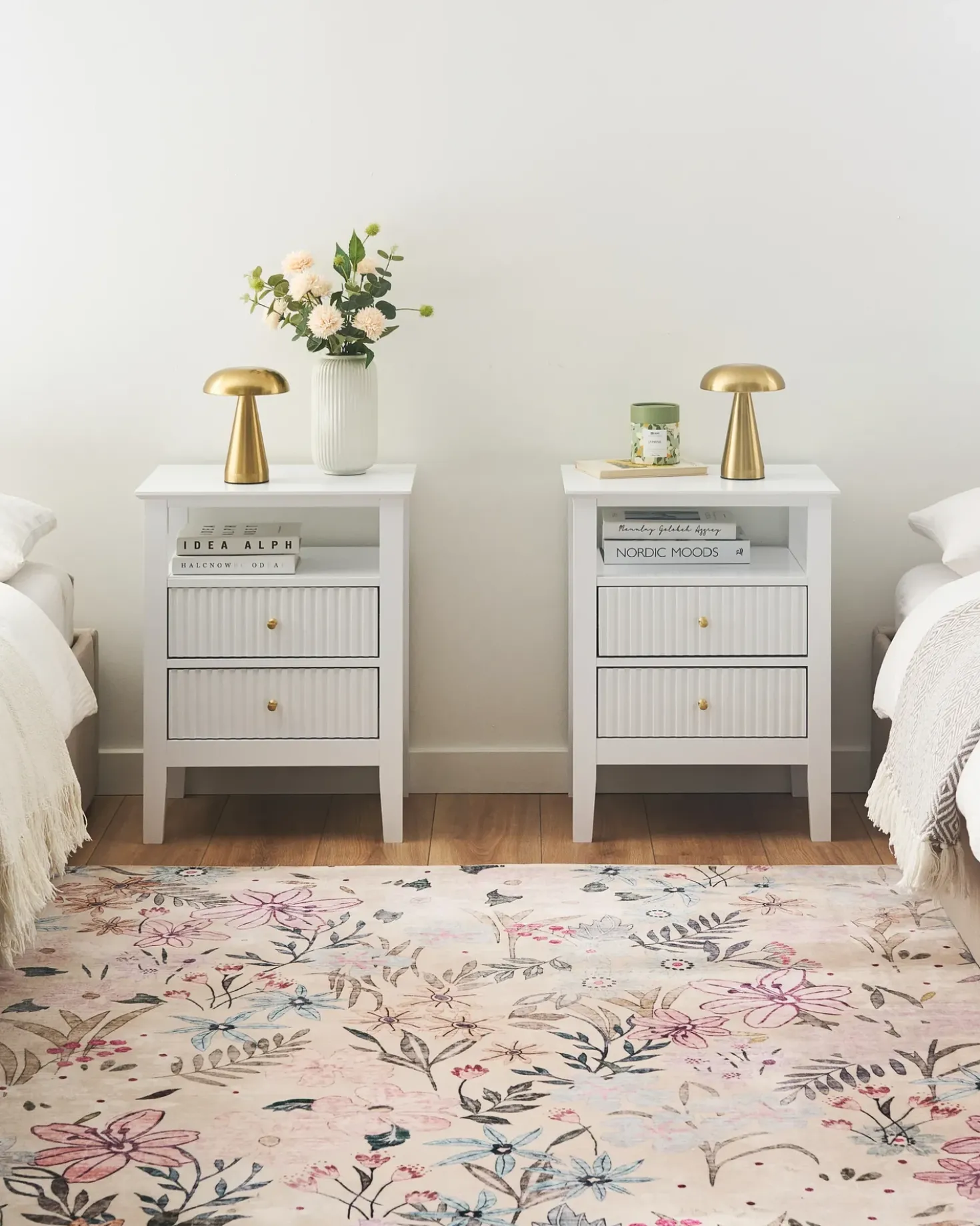 Set di 2 comodini ASSISI Bianco