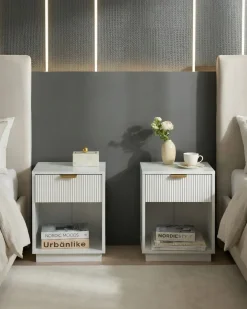 Set di 2 comodini SUMMERVILLE Bianco