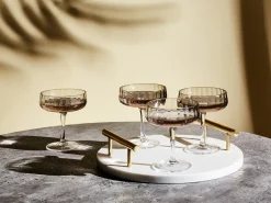 Set di 4 coppe da champagne QUARTZ 170 ml Grigio