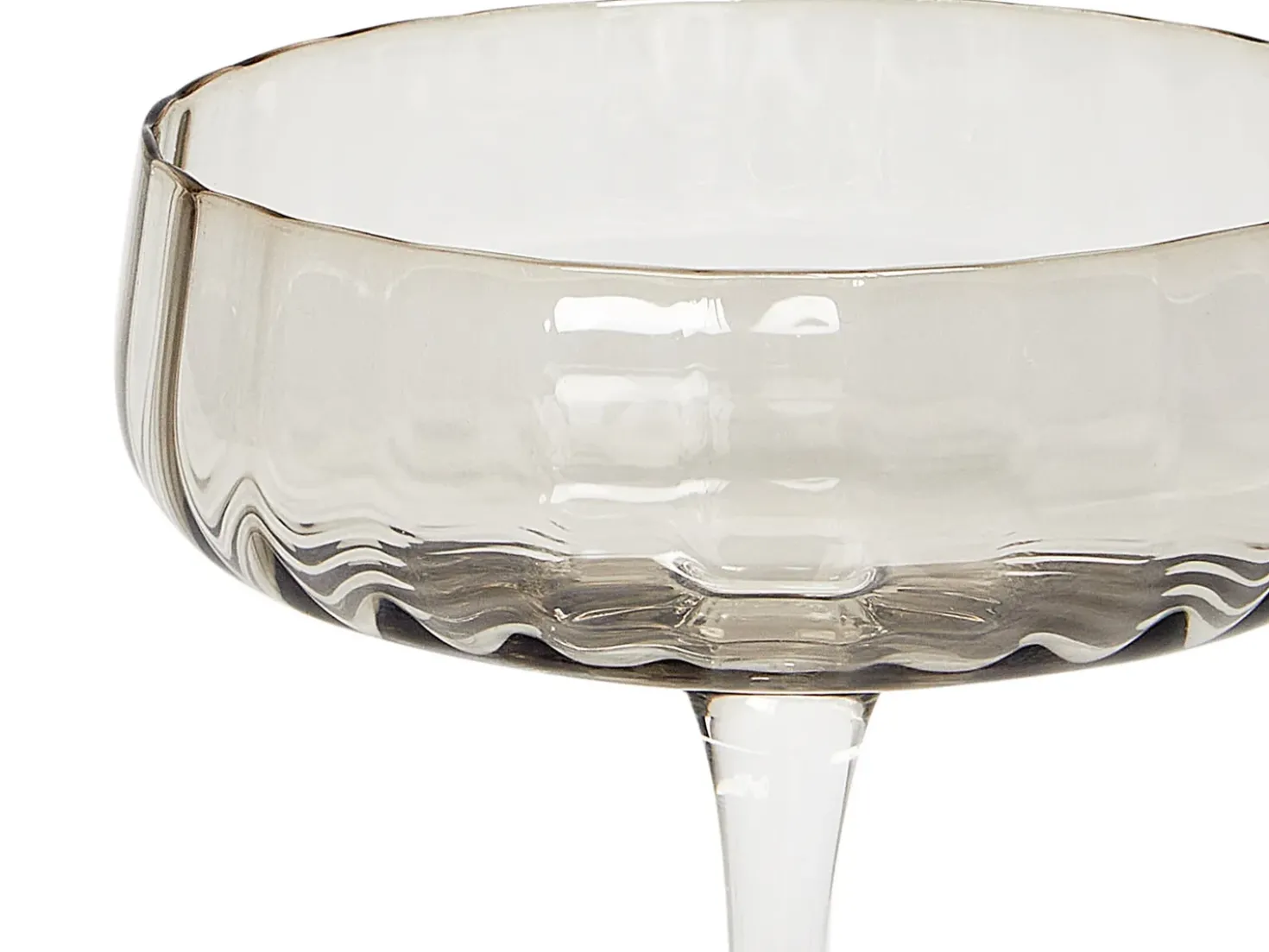 Set di 4 coppe da champagne QUARTZ 170 ml Grigio