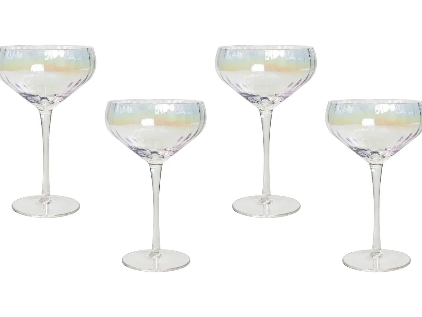 Set di 4 coppe da champagne MORGANITE 300 ml Trasparente