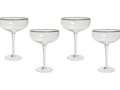 Set di 4 coppe da champagne TOPAZ 450 ml Trasparente