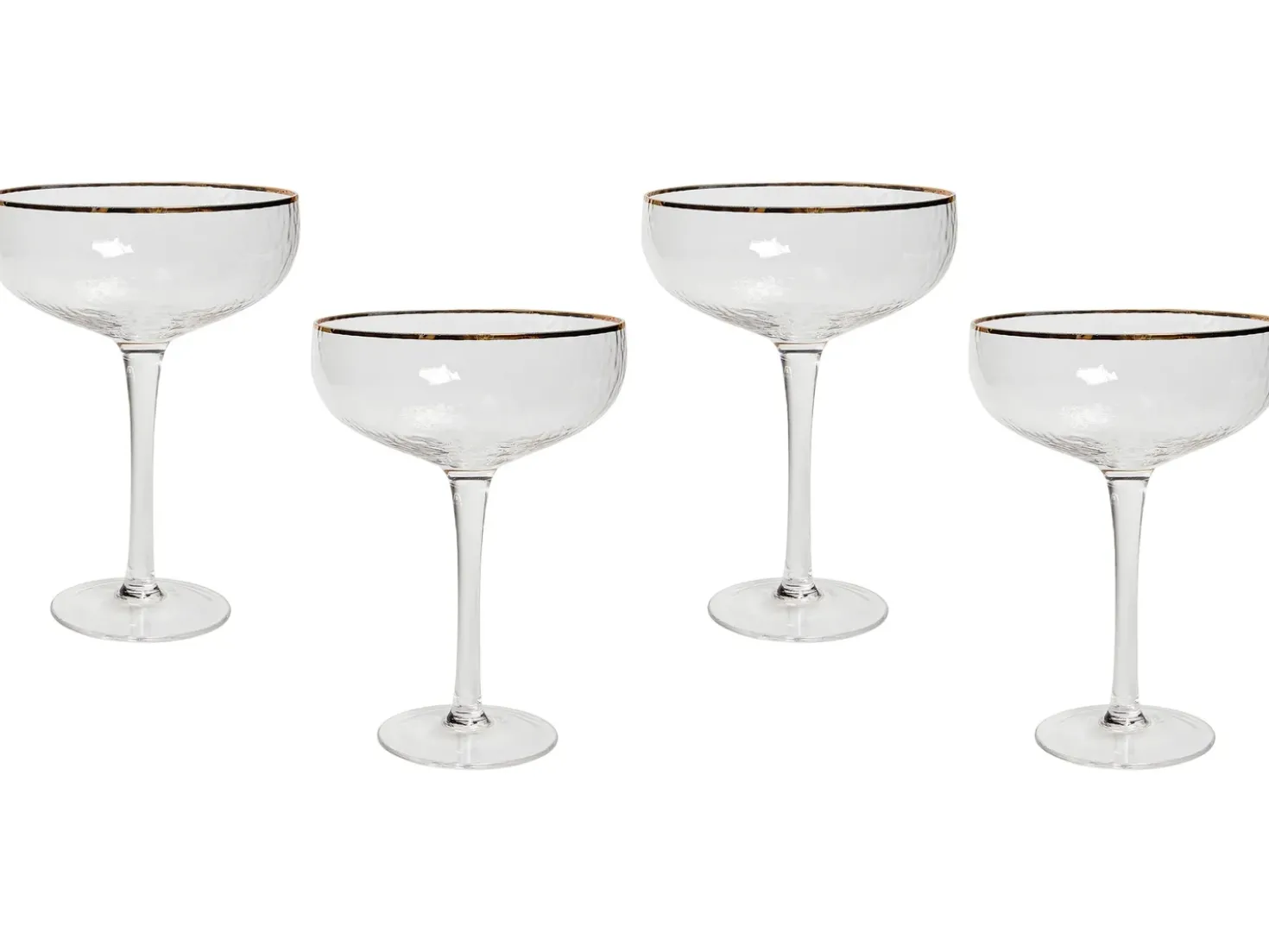 Set di 4 coppe da champagne TOPAZ 450 ml Trasparente