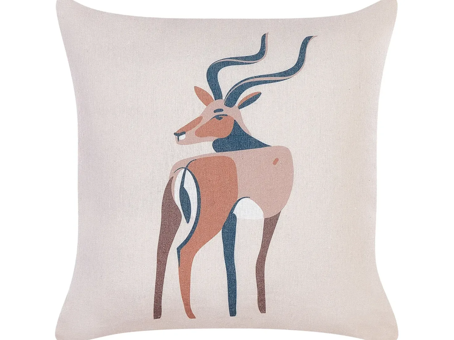 Set di 2 cuscini ABAL 45 x 45 cm Beige Trama animale