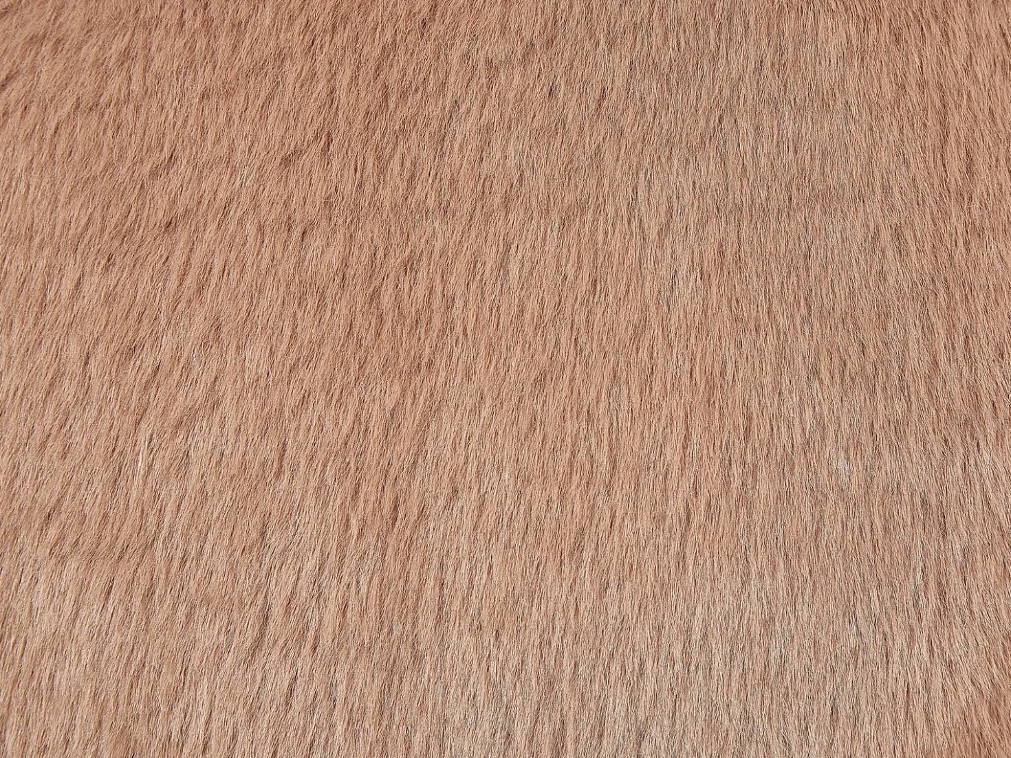 Set di 2 cuscini ACHILLEA Finta pelliccia 54 x 54 cm Beige Tinta unita