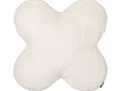 Set di 2 cuscini ACHILLEA Finta pelliccia 54 x 54 cm Beige Tinta unita