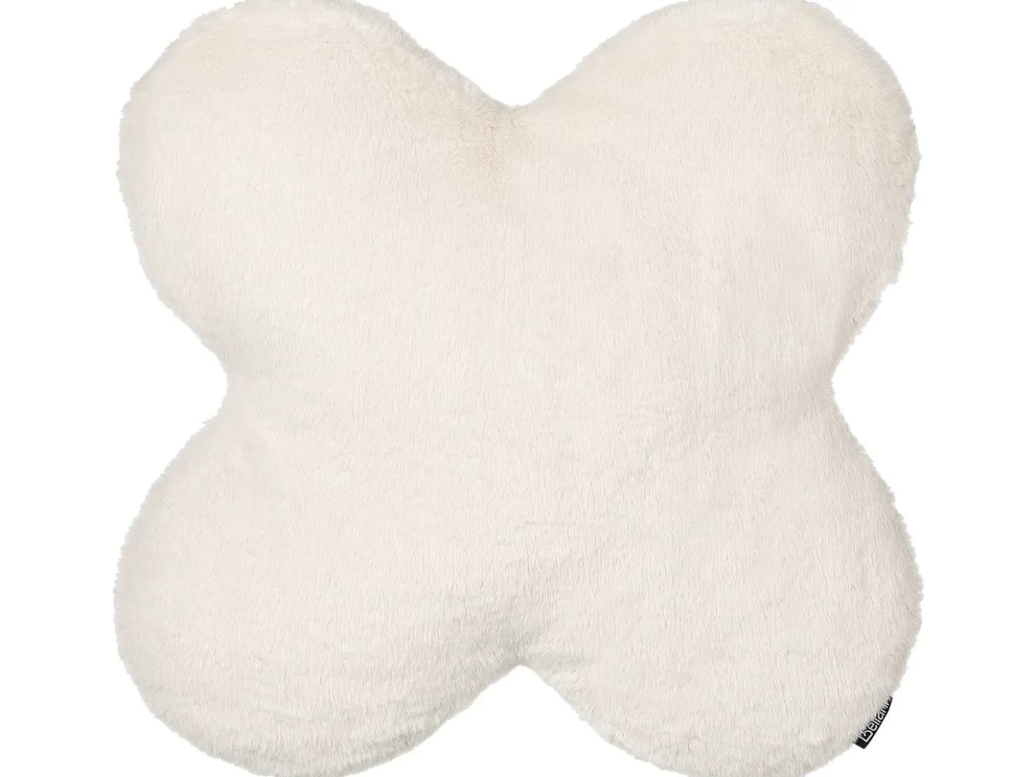 Set di 2 cuscini ACHILLEA Finta pelliccia 54 x 54 cm Beige Tinta unita