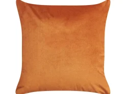 Set di 2 cuscini AEONIUM Velluto 45 x 45 cm Arancione Trama astratta
