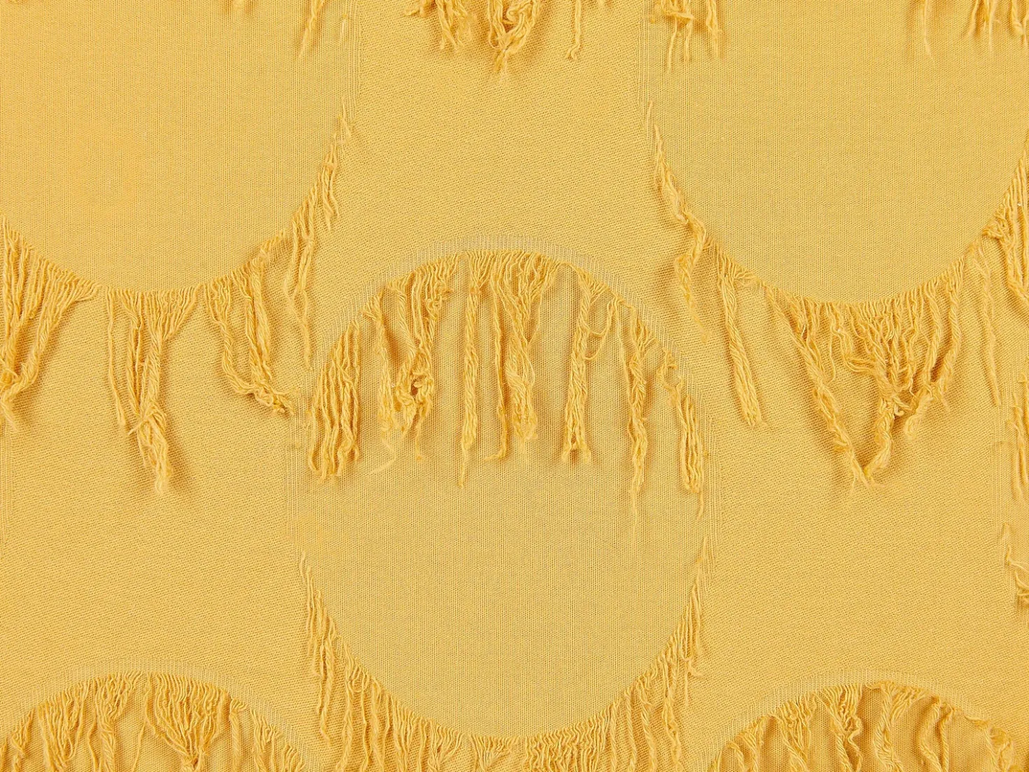 Set di 2 cuscini AGASTACHE 45 x 45 cm Giallo Trama geometrica