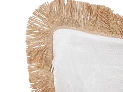 Set di 2 cuscini AGRIMONY 45 x 45 cm Beige Trama orientale