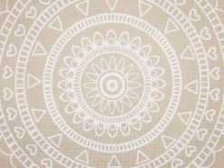 Set di 2 cuscini AGRIMONY 45 x 45 cm Beige Trama orientale
