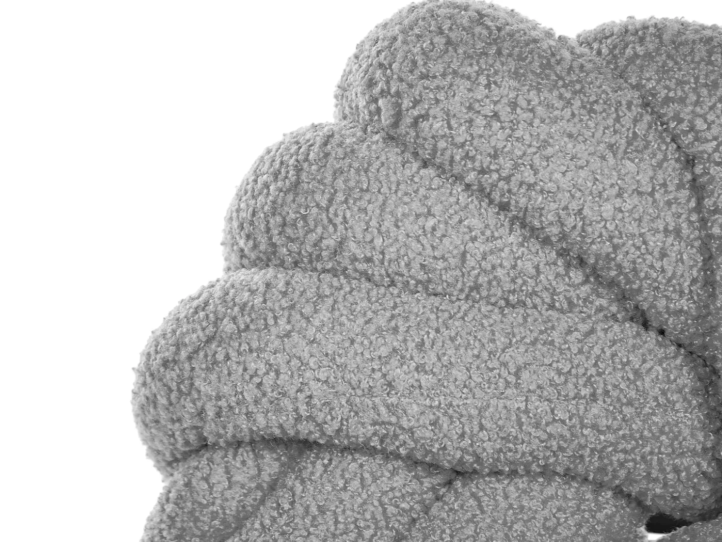 Set di 2 cuscini AKOLA Bouclé 31 x 31 cm Grigio Tinta unita