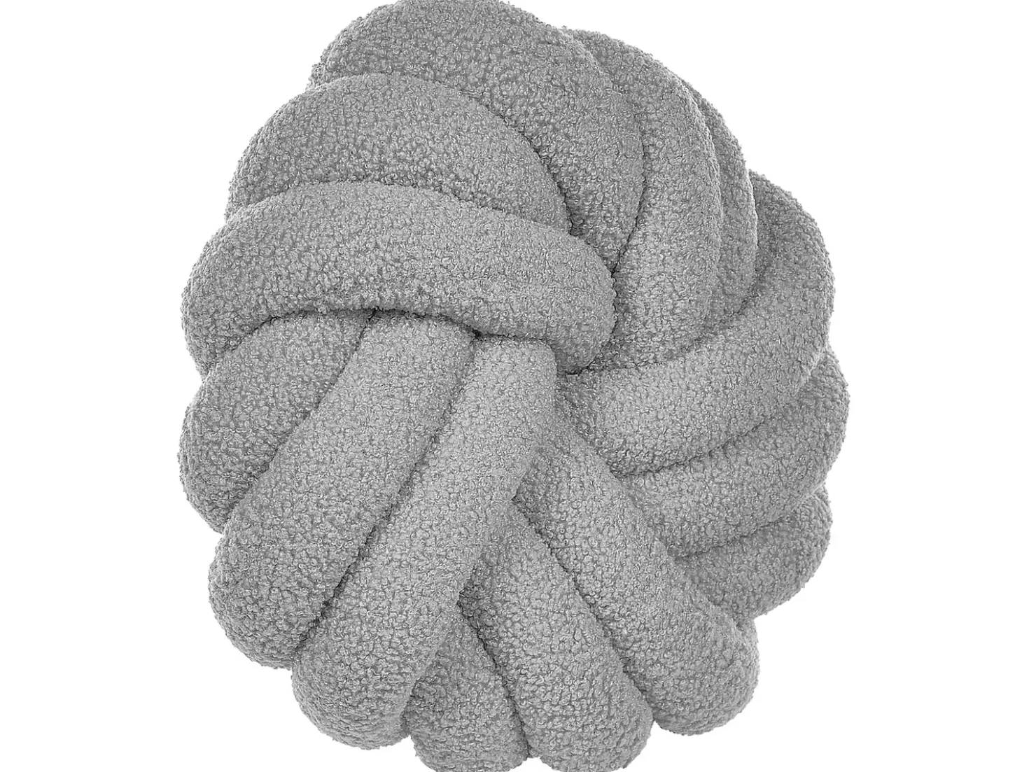 Set di 2 cuscini AKOLA Bouclé 31 x 31 cm Grigio Tinta unita