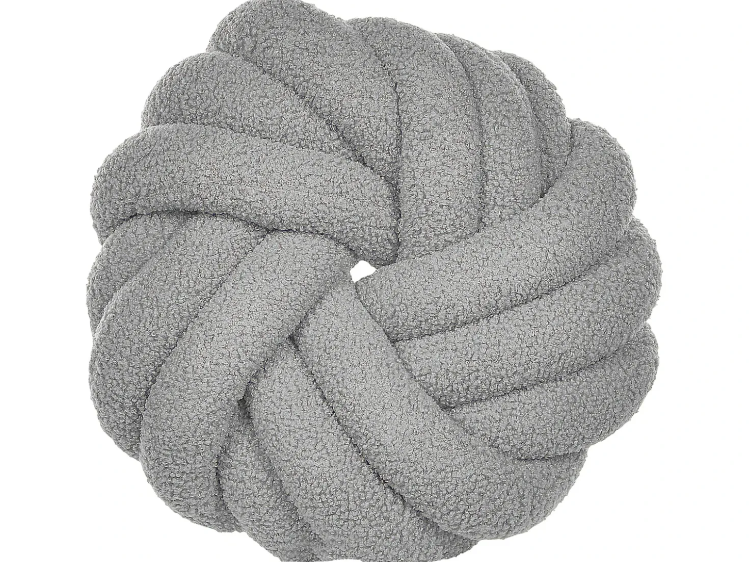 Set di 2 cuscini AKOLA Bouclé 31 x 31 cm Grigio Tinta unita