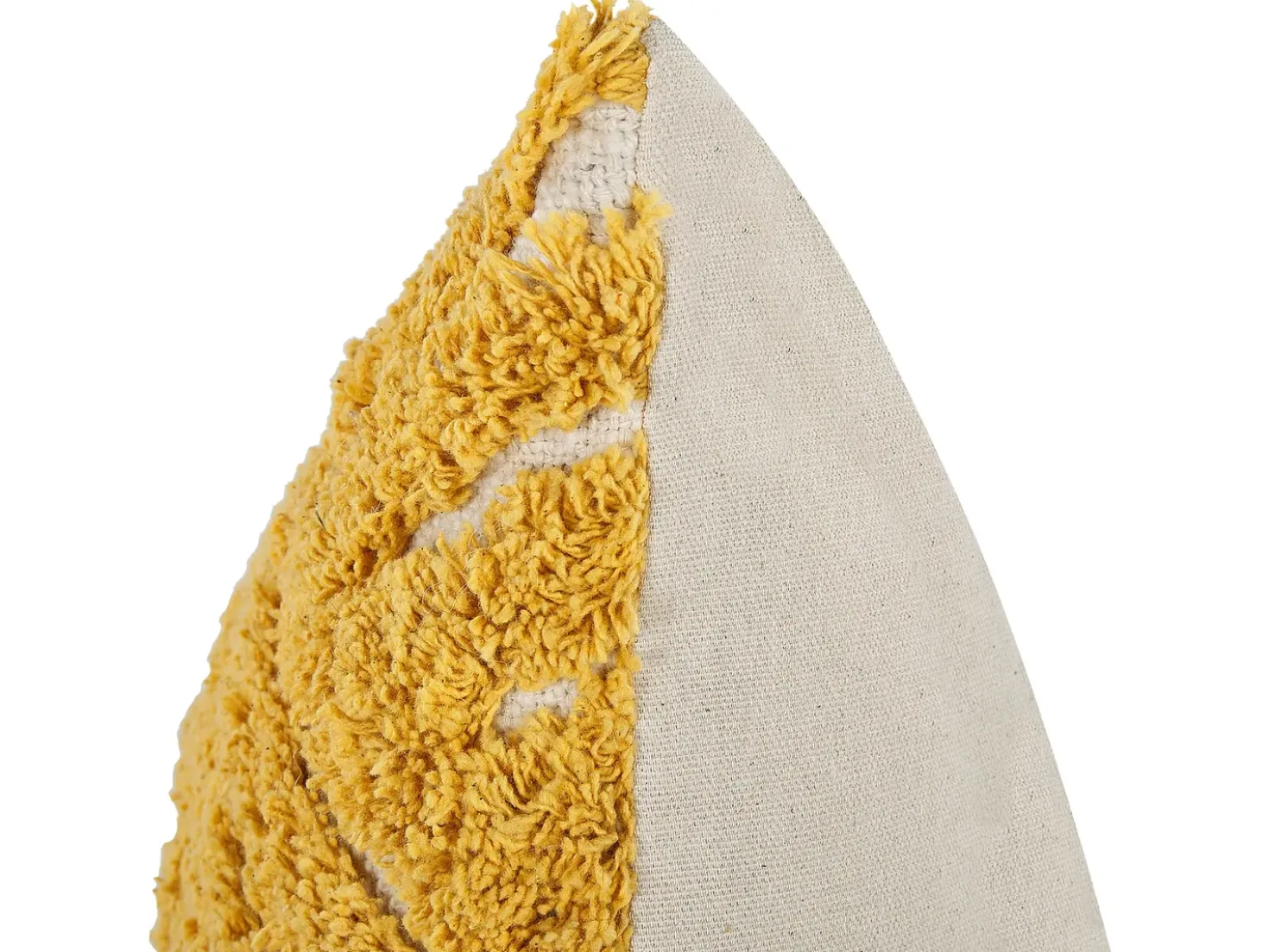 Set di 2 cuscini ALCEA Cotone 45 x 45 cm Giallo Trama geometrica