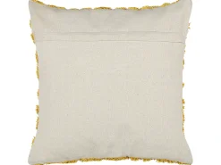 Set di 2 cuscini ALCEA Cotone 45 x 45 cm Giallo Trama geometrica
