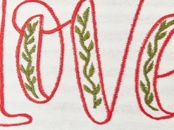 Set di 2 cuscini ALSINE Cotone 30 x 50 cm Rosso A strisce
