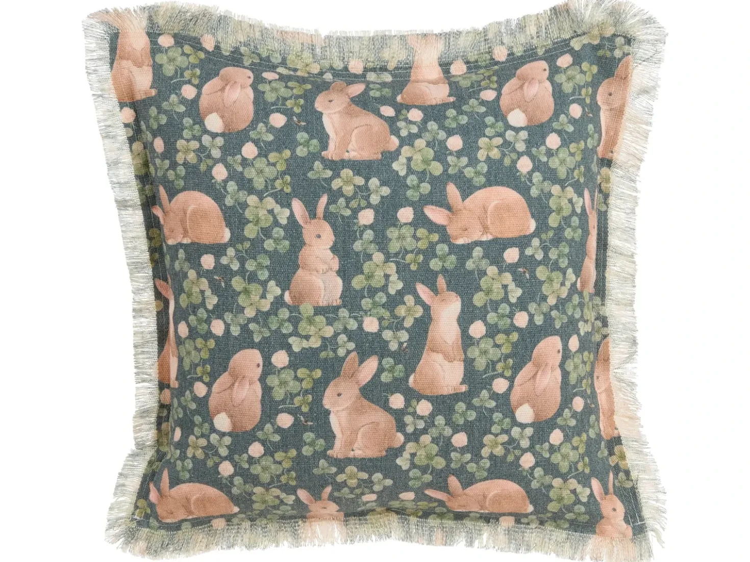 Set di 2 cuscini ALSTROEMERIA Cotone 45 x 45 cm Verde Trama animale