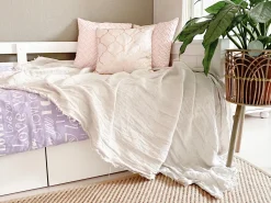 Set di 2 cuscini ALYSSUM 45 x 45 cm Rosa Trama Trellis