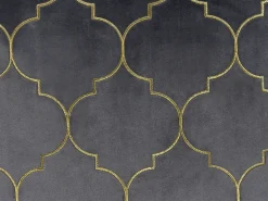 Set di 2 cuscini ALYSSUM Velluto 45 x 45 cm Grigio Trama Trellis