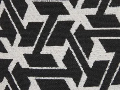 Set di 2 cuscini ANDIRIN Cotone 45 x 45 cm Nero Trama geometrica