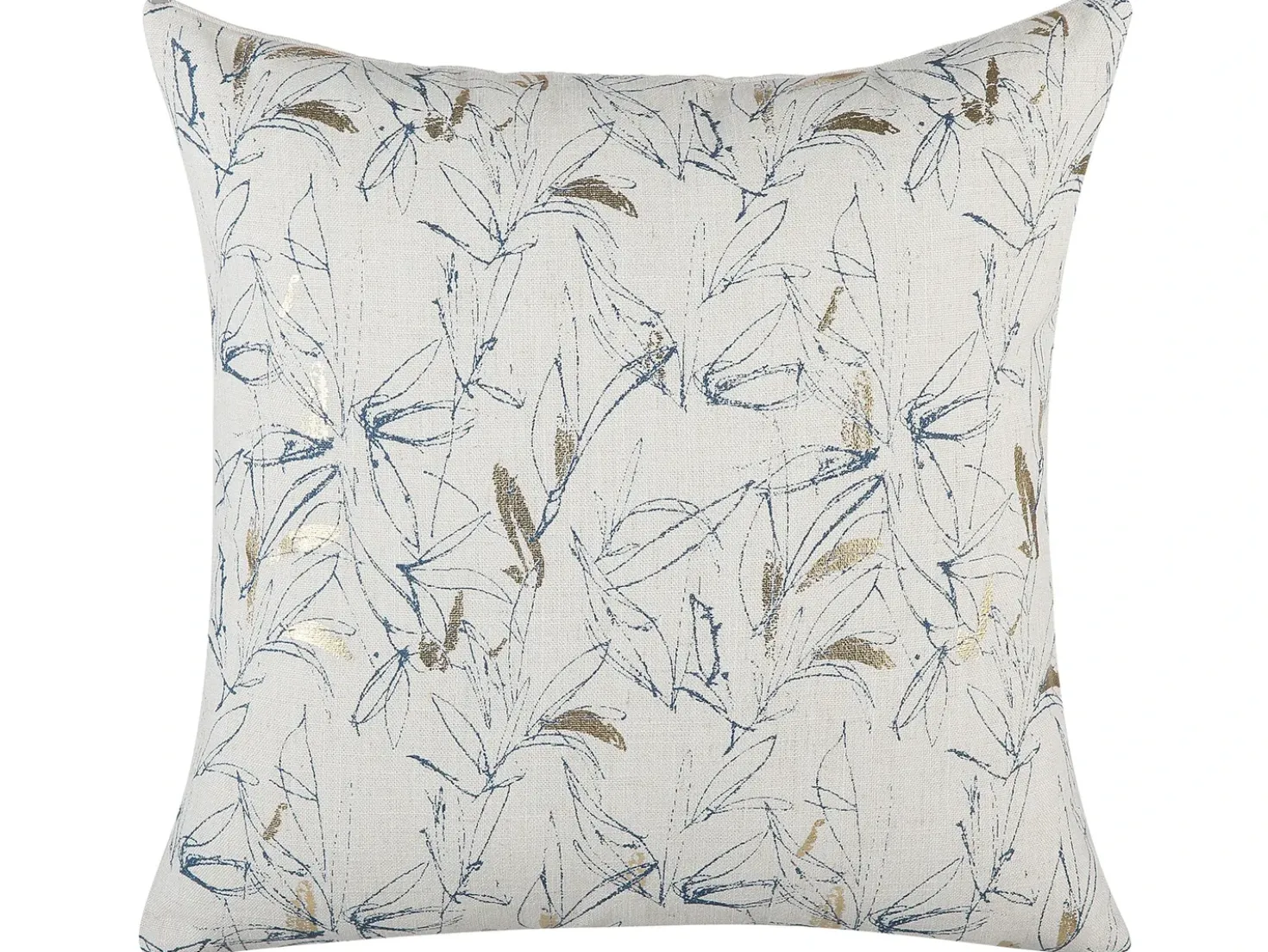 Set di 2 cuscini ARBOR 45 x 45 cm Beige Trama floreale