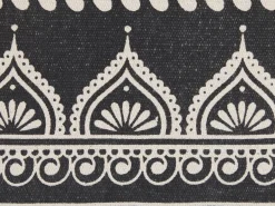 Set di 2 cuscini ATABAGI Cotone 45 x 45 cm Nero Trama orientale