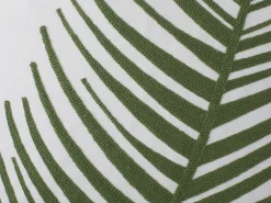 Set di 2 cuscini AZAMI Cotone 45 x 45 cm Verde scuro Trama di piante
