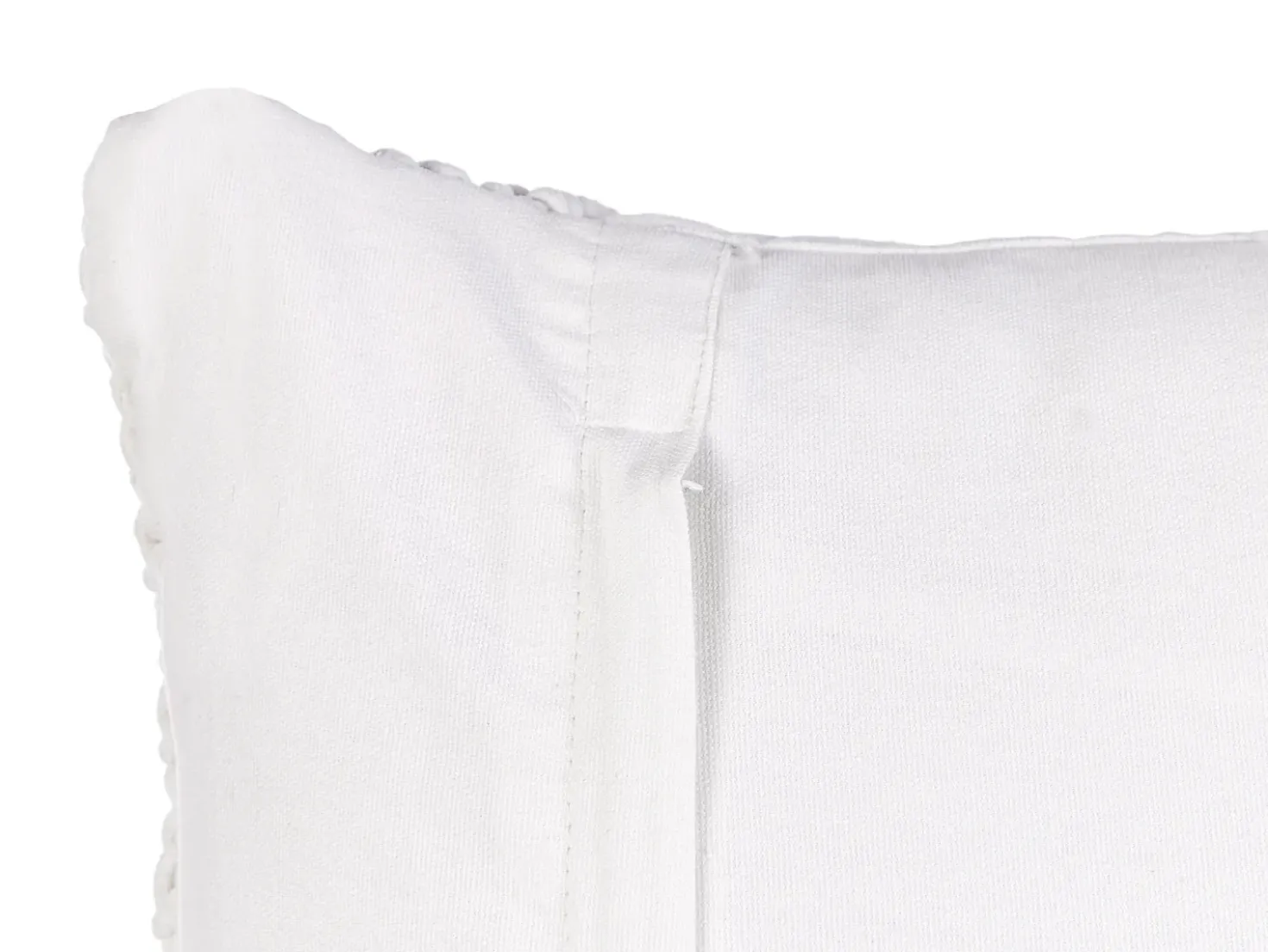 Set di 2 cuscini BAMIAN Cotone 45 x 45 cm Bianco sporco Trama geometrica