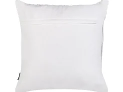 Set di 2 cuscini BAMIAN Cotone 45 x 45 cm Bianco sporco Trama geometrica