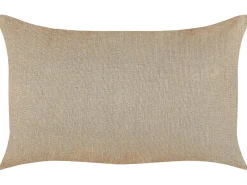 Set di 2 cuscini BANORI Lino 30 x 50 cm Beige Tinta unita