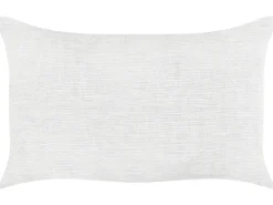 Set di 2 cuscini BANORI Lino 30 x 50 cm Bianco Tinta unita